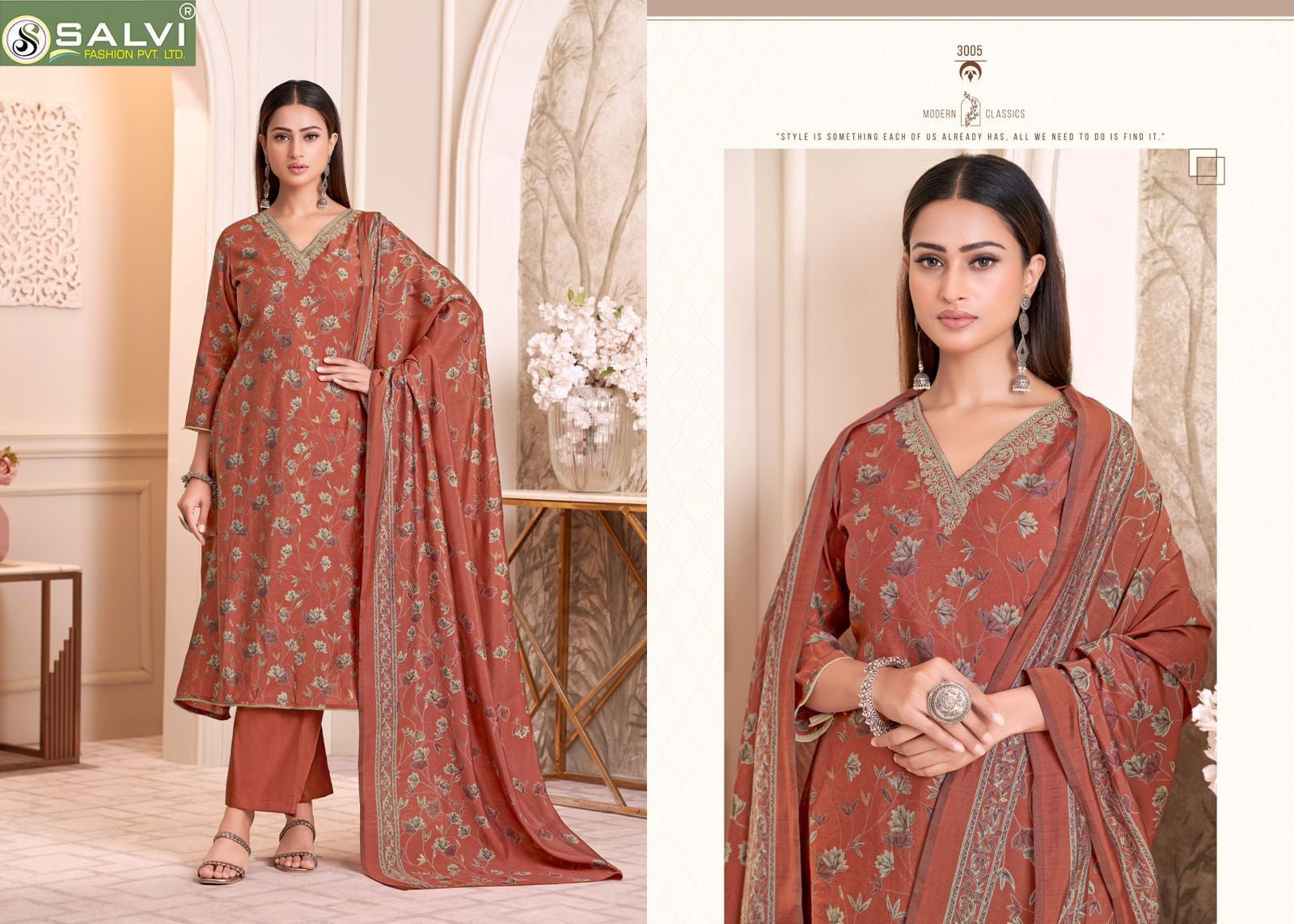 Siara Silk Vol 3 Salvi Fashion Modal Silk Pant Style Suits Wholesale Price