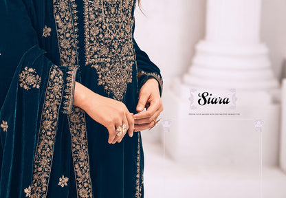 Siara Simar Velvet Suits Wholesale Price