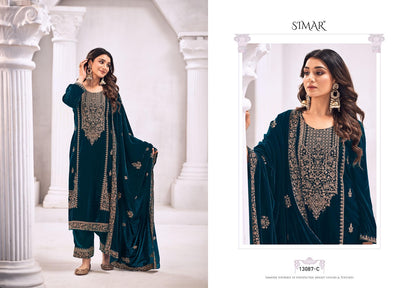 Siara Simar Velvet Suits Wholesale Price