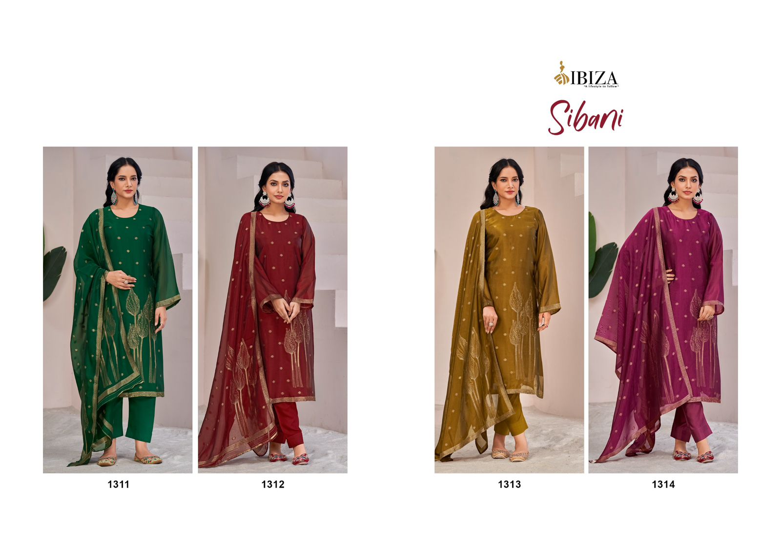 Sibani Ibiza Banglori Silk Pant Style Suits Wholesaler Gujarat