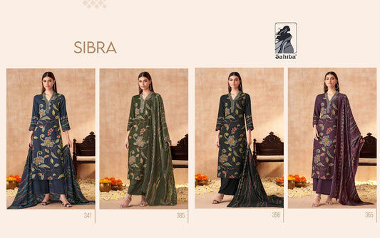 Sibra Sahiba Staple Twill Plazzo Style Suits Exporter Ahmedabad