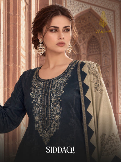 Siddaqi Varshaa Viscose Pashmina Suits Wholesale