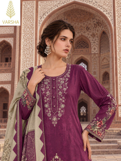 Siddaqi Varshaa Viscose Pashmina Suits Wholesale