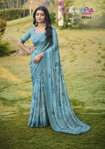Siddhi 88560-88568 Vipul Weightless Sarees Exporter India