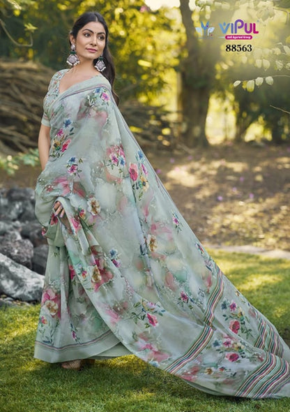 Siddhi 88560-88568 Vipul Weightless Sarees Exporter India