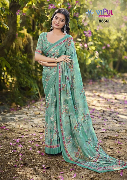 Siddhi 88560-88568 Vipul Weightless Sarees Exporter India