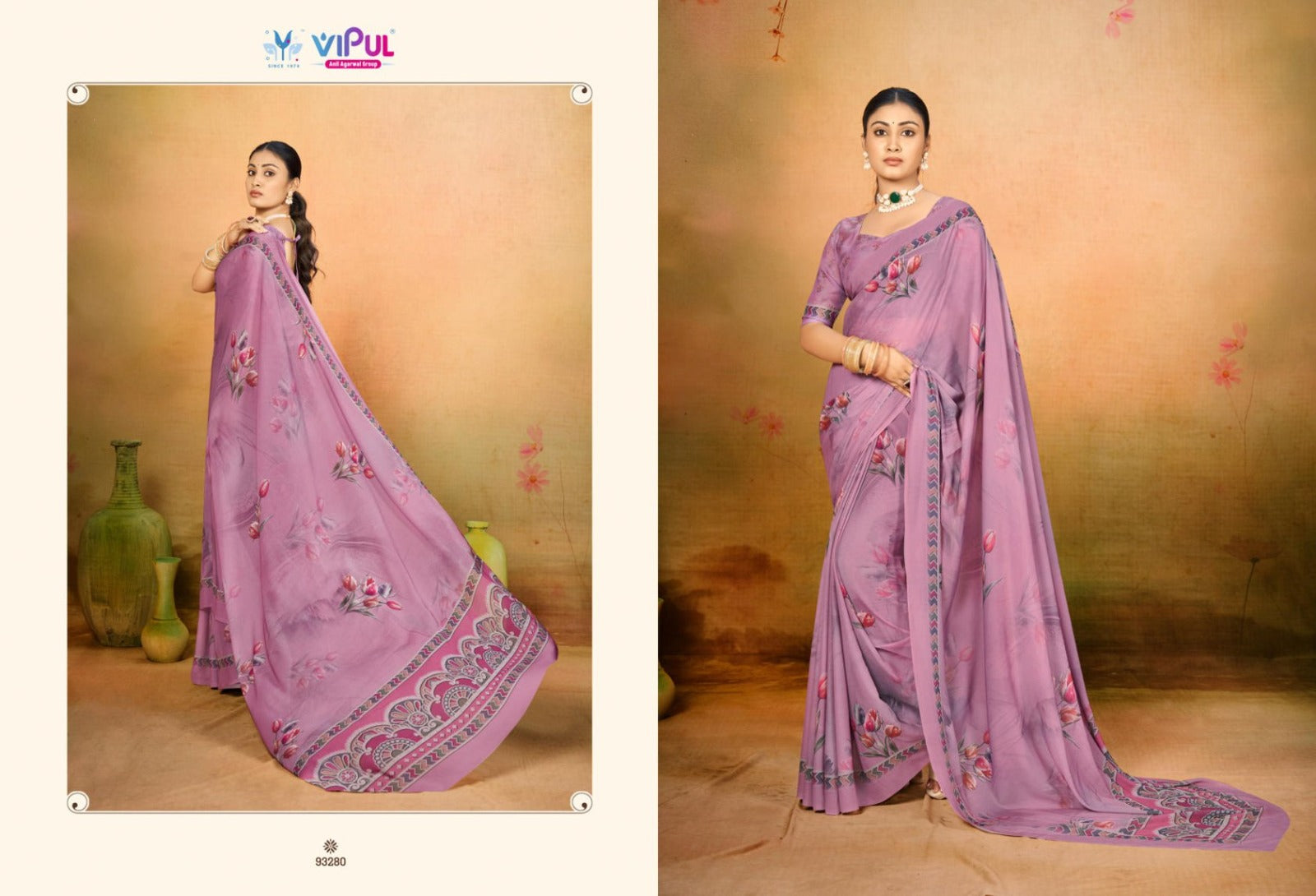 Siddhi Vol 2 Vipul Weightless Sarees Supplier India