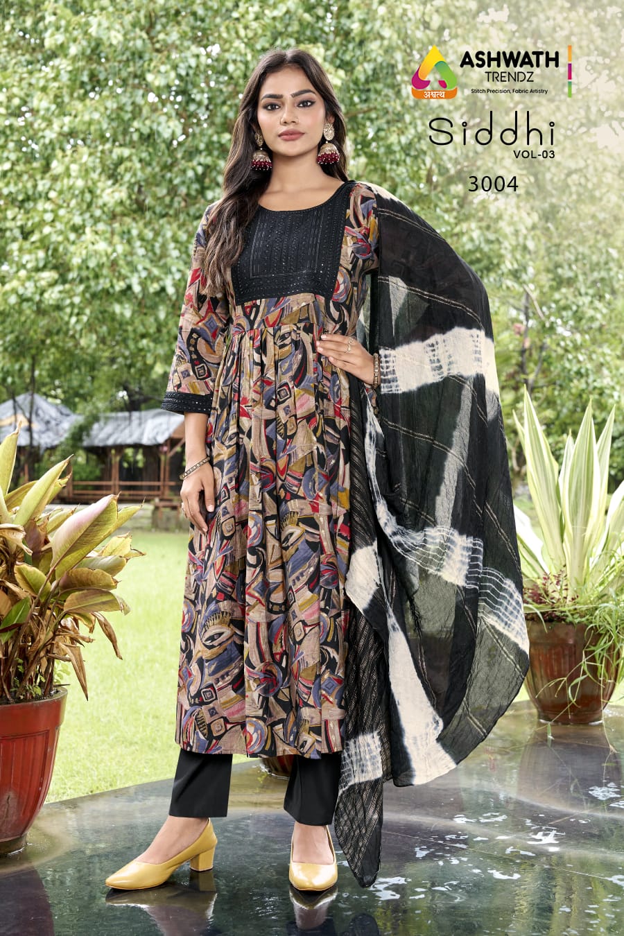 Siddhi Vol 3 Ashwath Roman Readymade Pant Style Suits Exporter India
