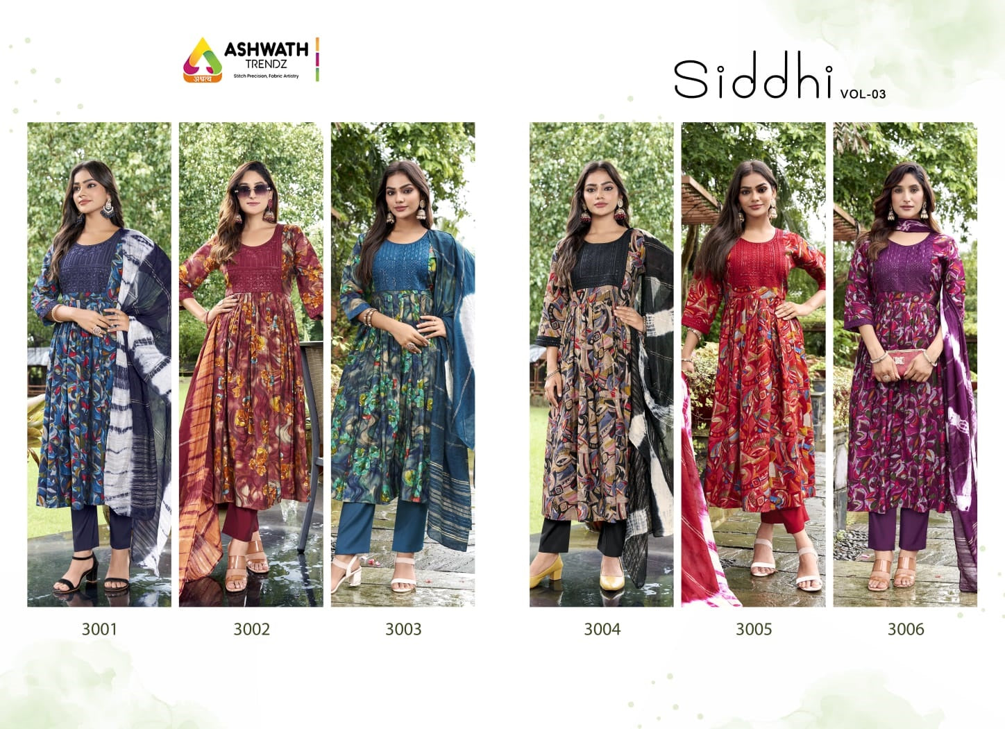Siddhi Vol 3 Ashwath Roman Readymade Pant Style Suits Exporter India