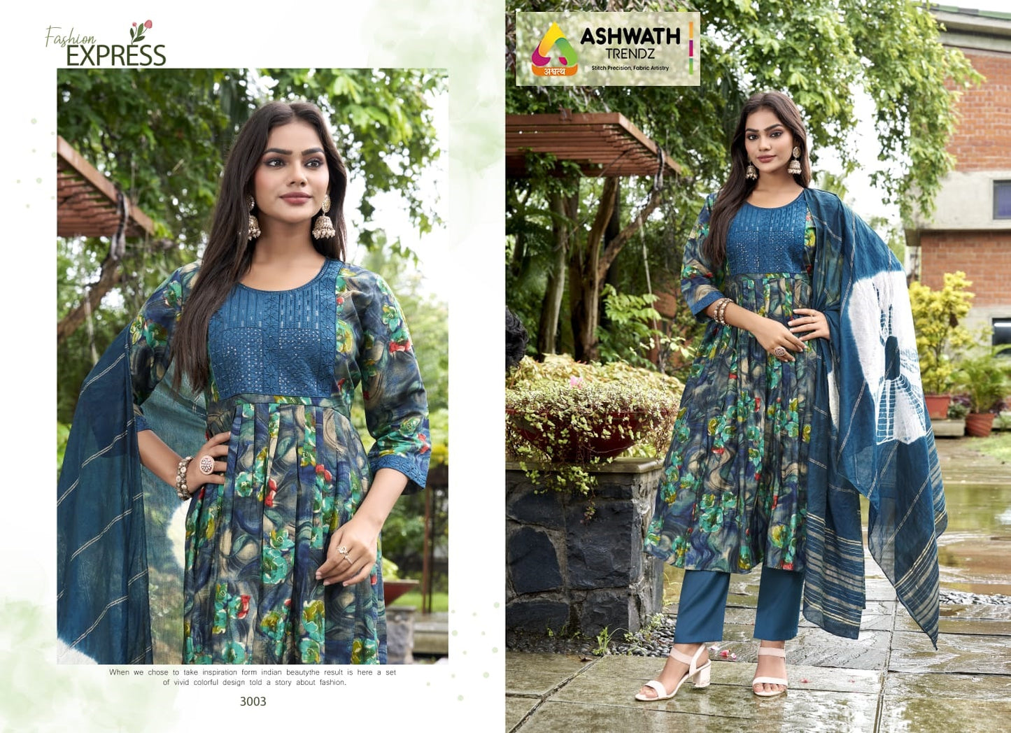 Siddhi Vol 3 Ashwath Roman Readymade Pant Style Suits Exporter India