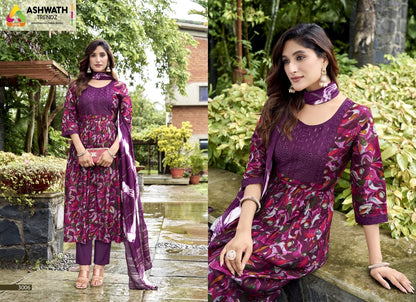 Siddhi Vol 3 Ashwath Roman Readymade Pant Style Suits Exporter India