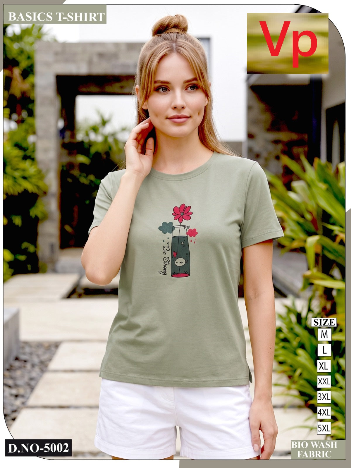Side Cut Dno 5002 Vp Biowash Women Tshirt Manufacturer India