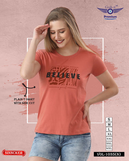 Side Cut Vol 1035 N Grab It Sinker Women Tshirt Wholesale Price