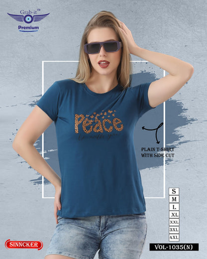Side Cut Vol 1035 N Grab It Sinker Women Tshirt Wholesale Price