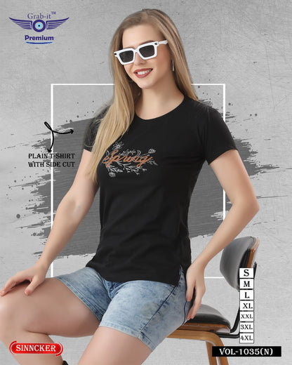 Side Cut Vol 1035 N Grab It Sinker Women Tshirt Wholesale Price