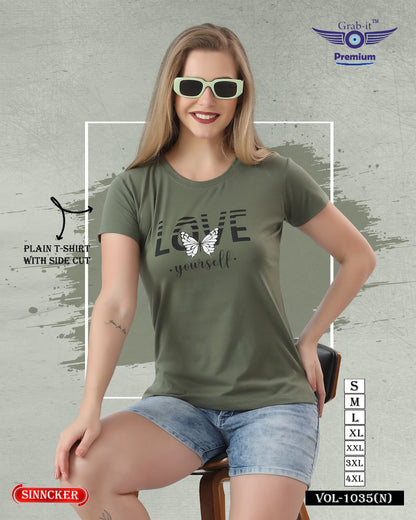 Side Cut Vol 1035 N Grab It Sinker Women Tshirt Wholesale Price