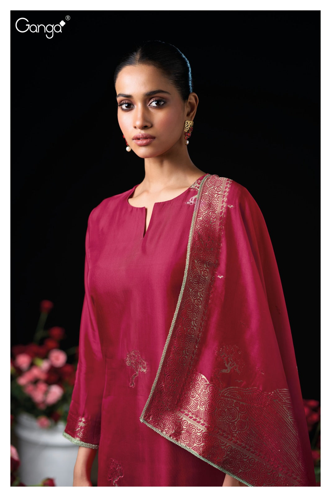 Sidra 3947 Ganga Premium Viscose Plazzo Style Suits Manufacturer Gujarat