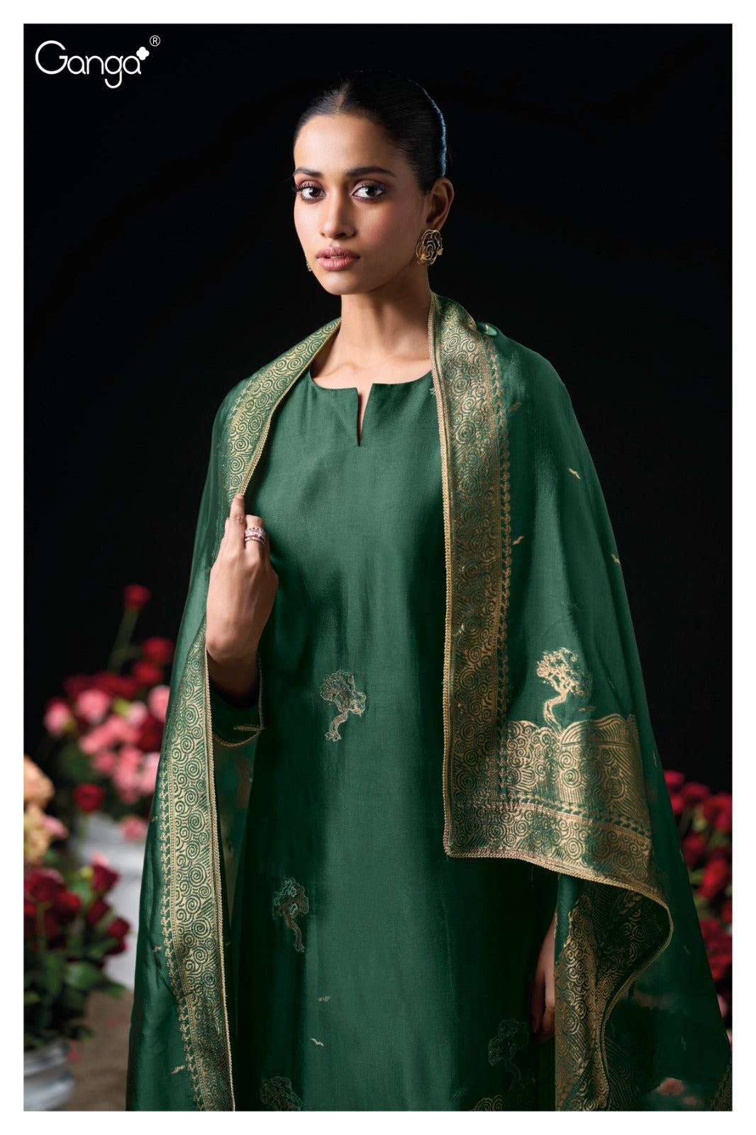Sidra 3947 Ganga Premium Viscose Plazzo Style Suits Manufacturer Gujarat