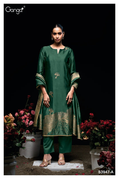 Sidra 3947 Ganga Premium Viscose Plazzo Style Suits Manufacturer Gujarat