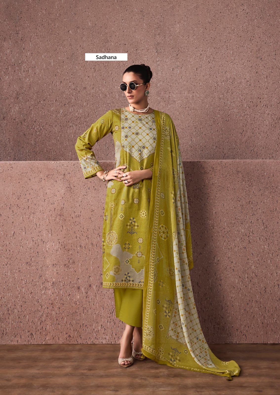 Siena Sadhana Jaam Cotton Pant Style Suits Exporter