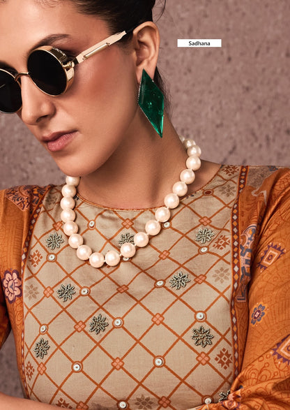 Siena Sadhana Jaam Cotton Pant Style Suits Exporter