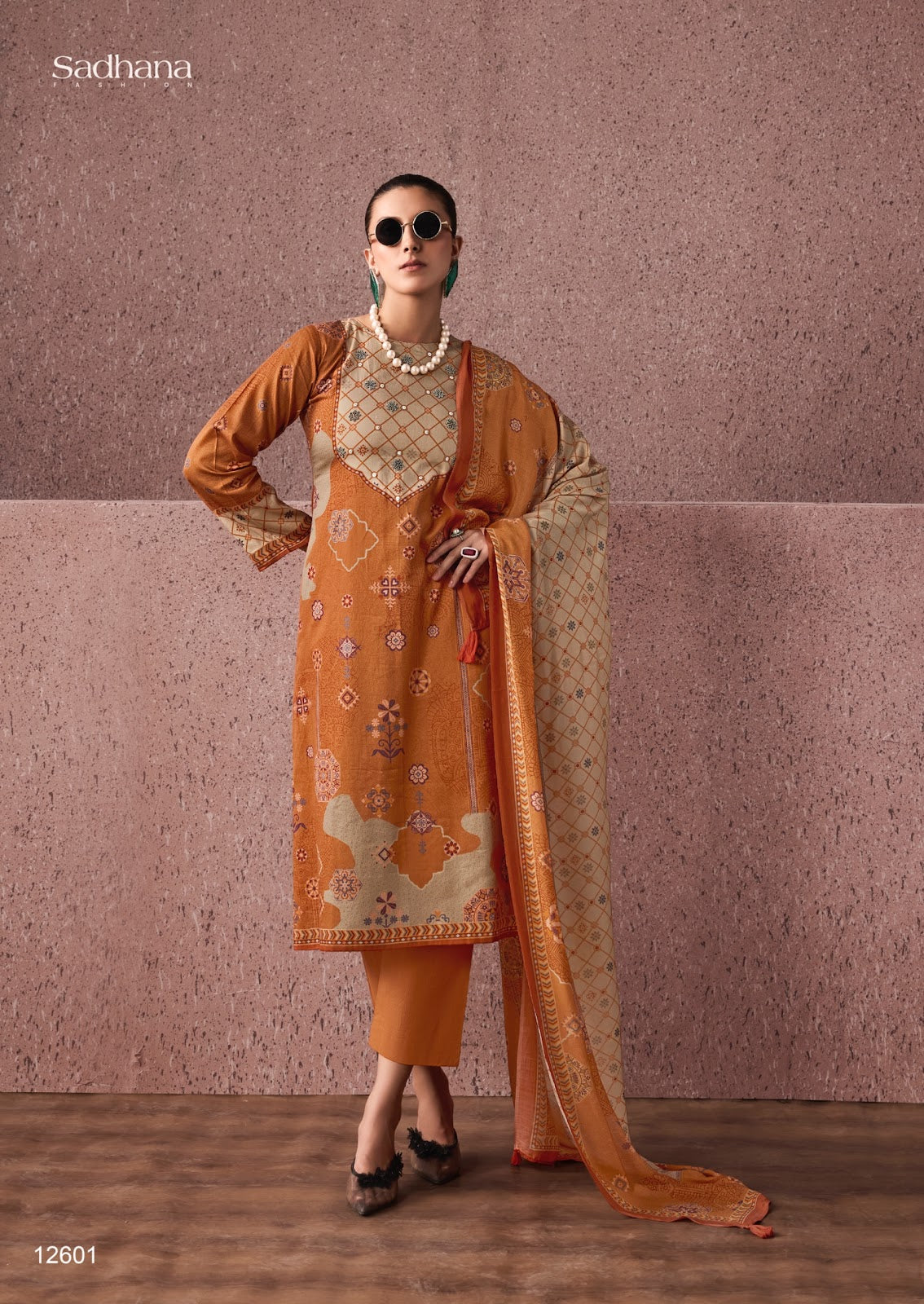 Siena Sadhana Jaam Cotton Pant Style Suits Exporter