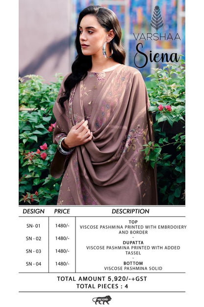 Siena Varshaa Pashmina Suits Manufacturer