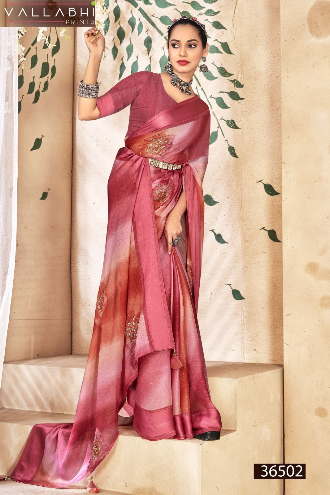 Siena Vol 2 Vallabhi Prints Chiffon Sarees Manufacturer