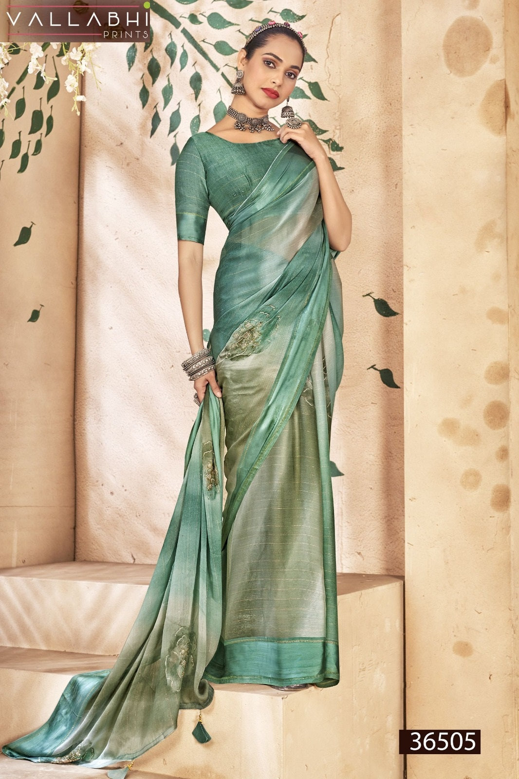 Siena Vol 2 Vallabhi Prints Chiffon Sarees Manufacturer