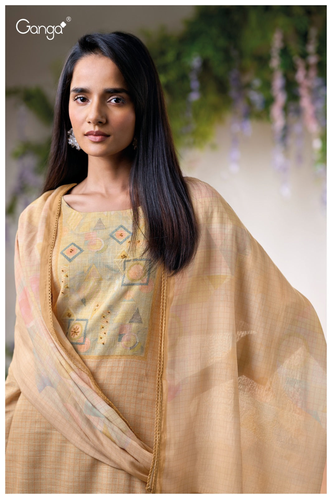 Sienna 3670 Ganga Cotton Linen Pant Style Suits Exporter India