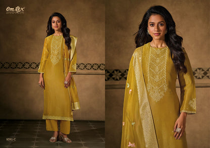 Sienna New Omtex Tissue Silk Pant Style Suits Supplier India