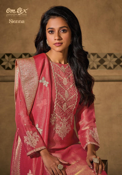 Sienna New Omtex Tissue Silk Pant Style Suits Supplier India