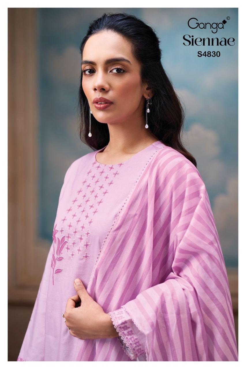 Siennae S4830 Ganga Cotton Pant Style Suits Exporter