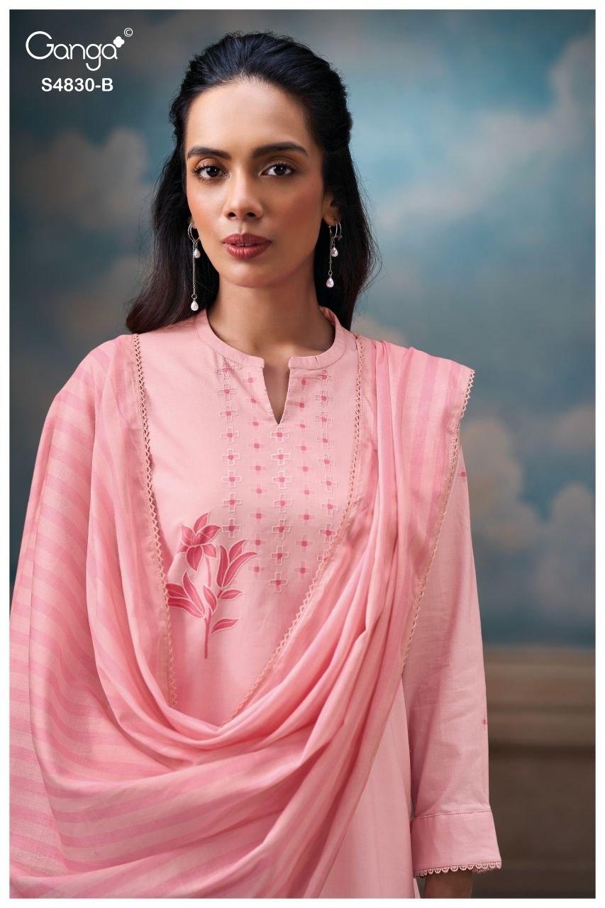Siennae S4830 Ganga Cotton Pant Style Suits Exporter