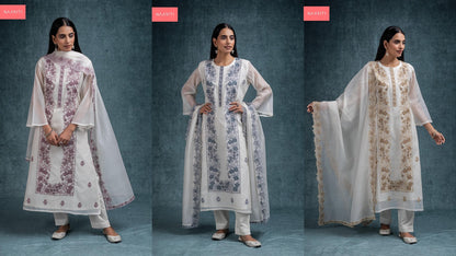 Sifaan Naariti Mul Chanderi Pant Style Suits Manufacturer Gujarat