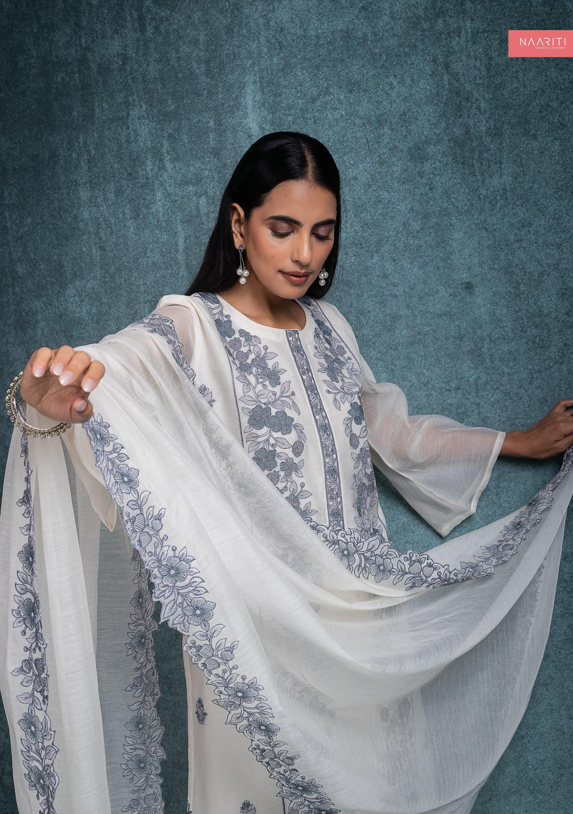 Sifaan Naariti Mul Chanderi Pant Style Suits Manufacturer Gujarat
