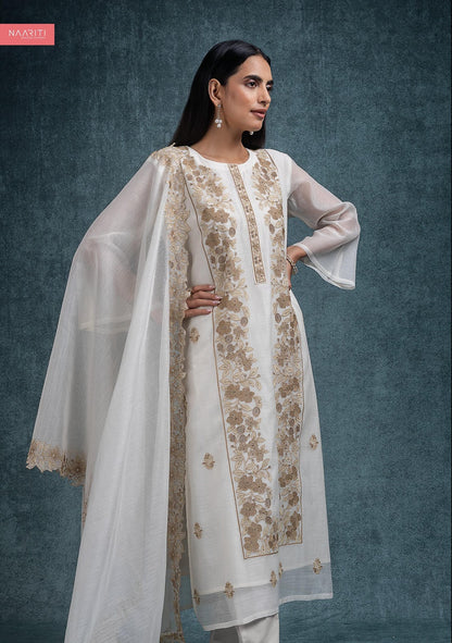 Sifaan Naariti Mul Chanderi Pant Style Suits Manufacturer Gujarat