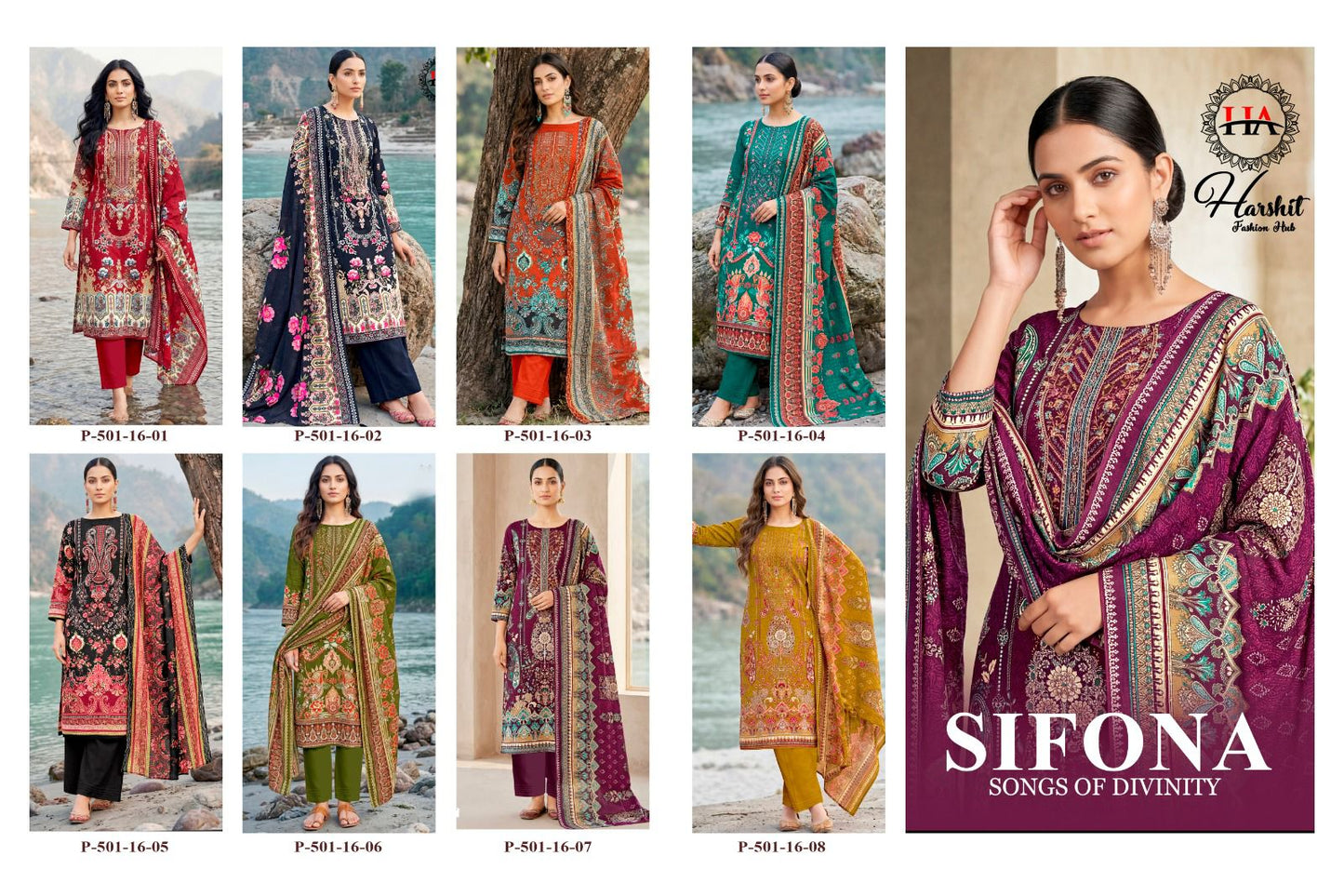 Sifona Harshit Fashion Viscose Reyon Karachi Salwar Suits Manufacturer Gujarat