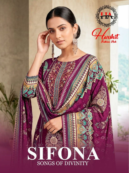 Sifona Harshit Fashion Viscose Reyon Karachi Salwar Suits Manufacturer Gujarat