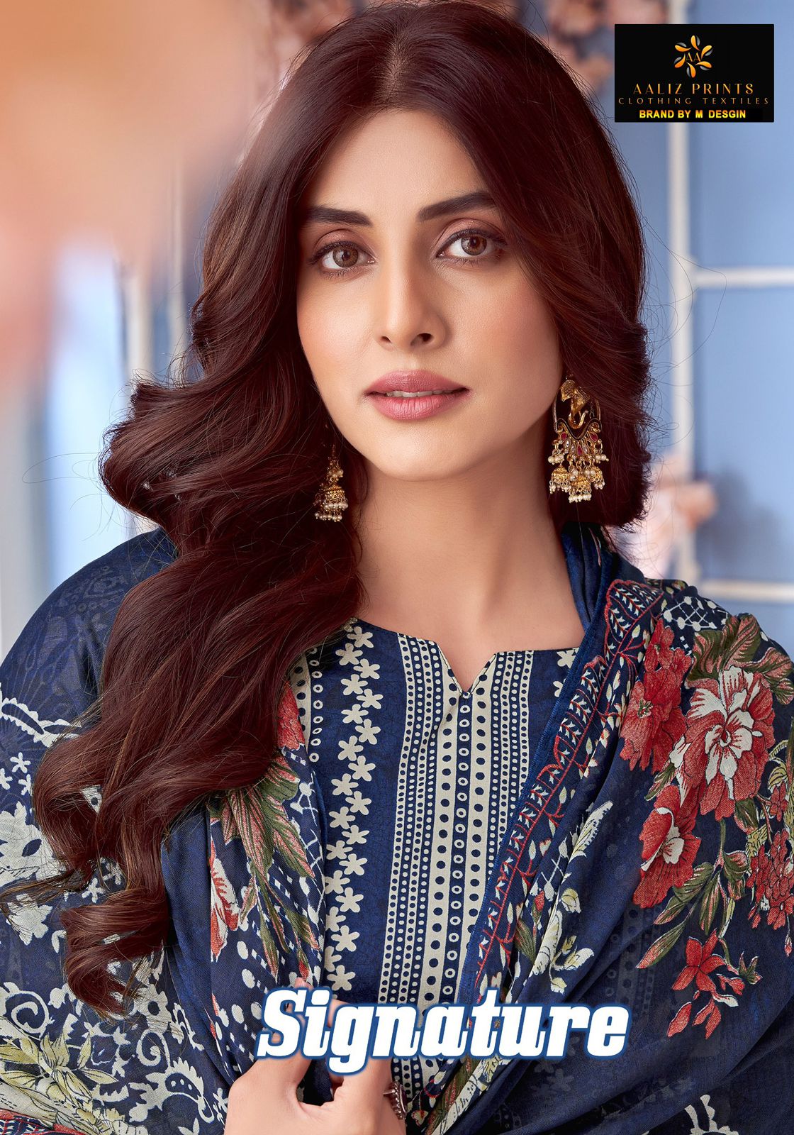 Signature Aaliz Prints Cotton Karachi Salwar Suits Exporter