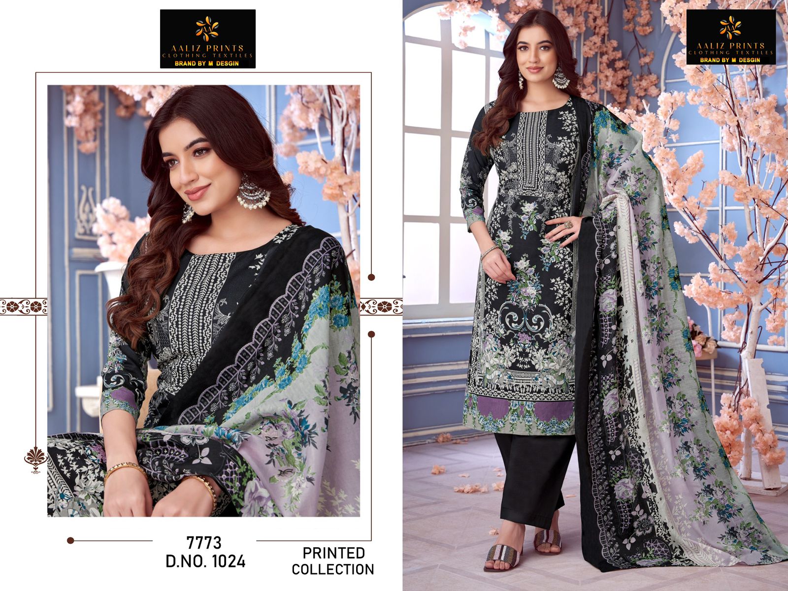 Signature Aaliz Prints Cotton Karachi Salwar Suits Exporter