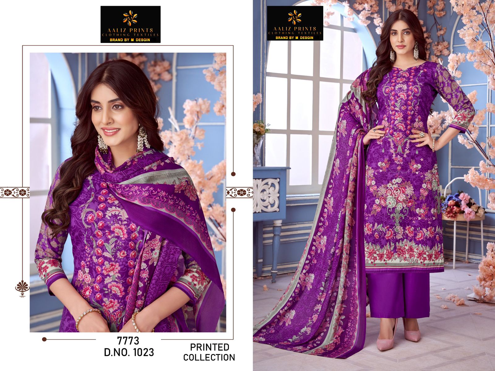 Signature Aaliz Prints Cotton Karachi Salwar Suits Exporter