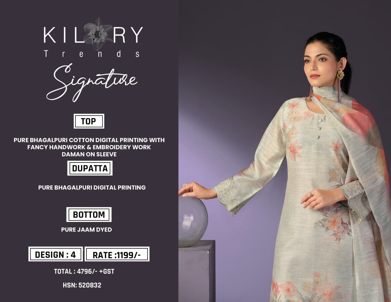 Signature Kilory Bhagalpuri Pant Style Suits Wholesaler Ahmedabad