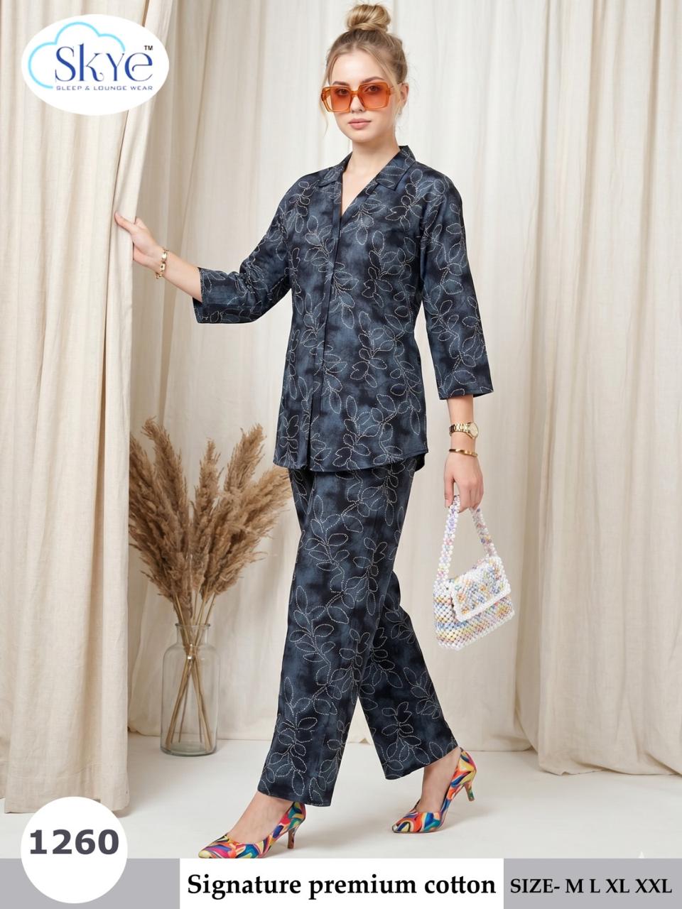 Signature Premium 2109 Skye Cotton Co Ord Set Wholesaler