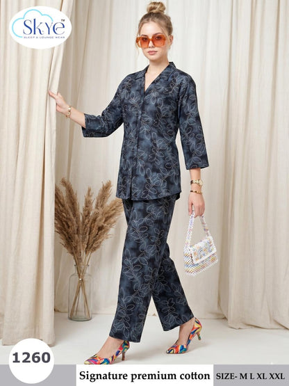 Signature Premium 2109 Skye Cotton Co Ord Set Wholesaler