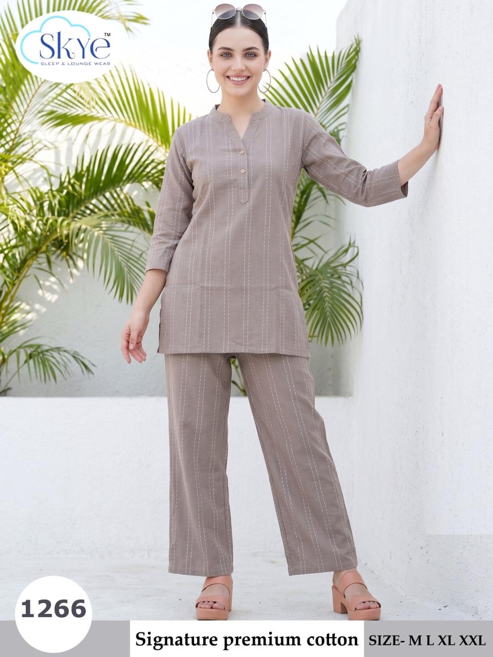 Signature Premium 2109 Skye Cotton Co Ord Set Wholesaler