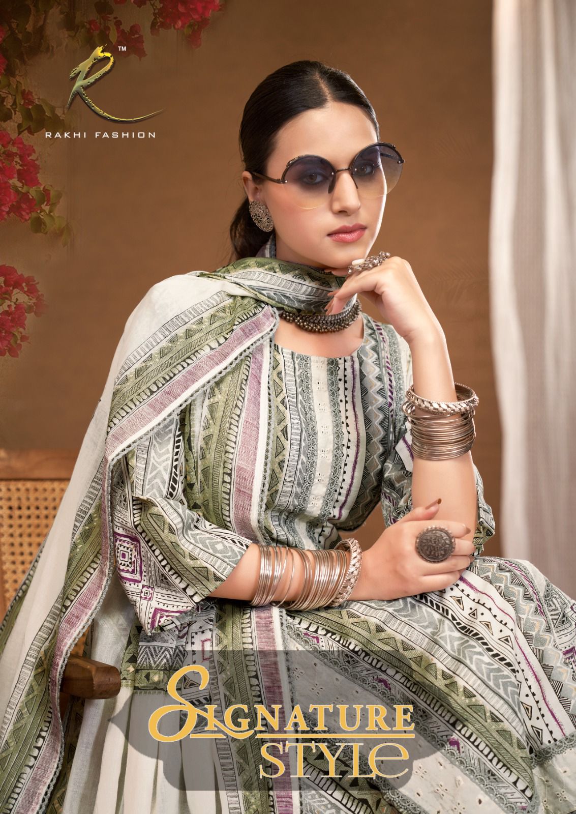 Signature Style Rakhi Fashion Cotton Pant Style Suits Exporter Gujarat