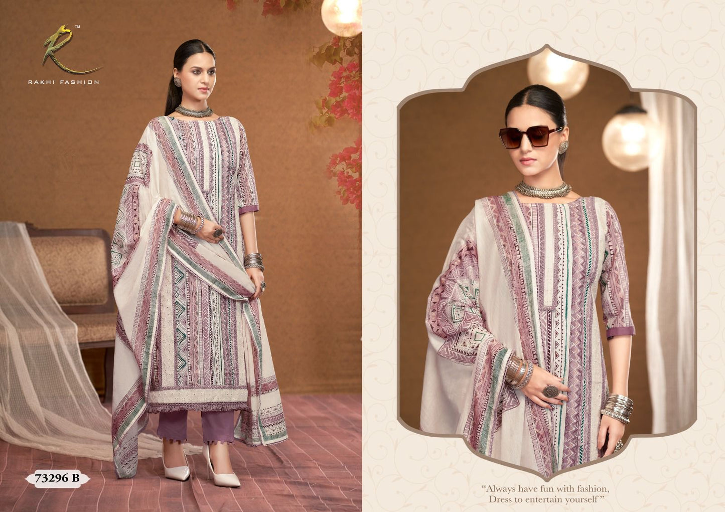 Signature Style Rakhi Fashion Cotton Pant Style Suits Exporter Gujarat