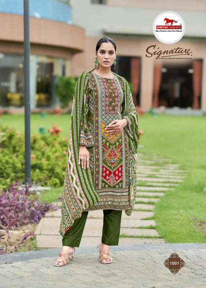 Signature Vol 1 Chetak Fashion Rayon Cotton Karachi Salwar Suits Wholesale