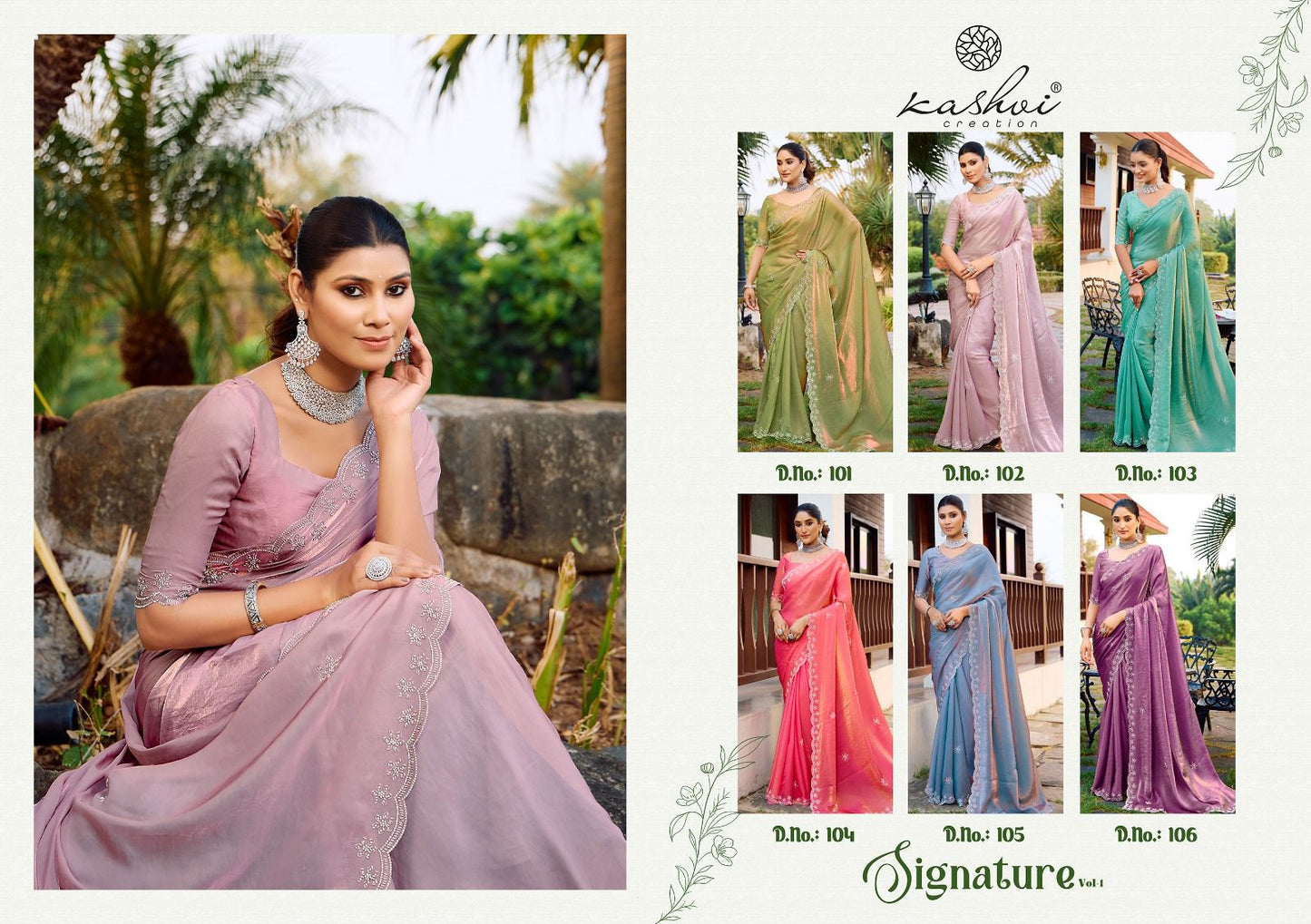 Signature Vol 1 Kashvi Creation Silk Sarees Wholesale Price